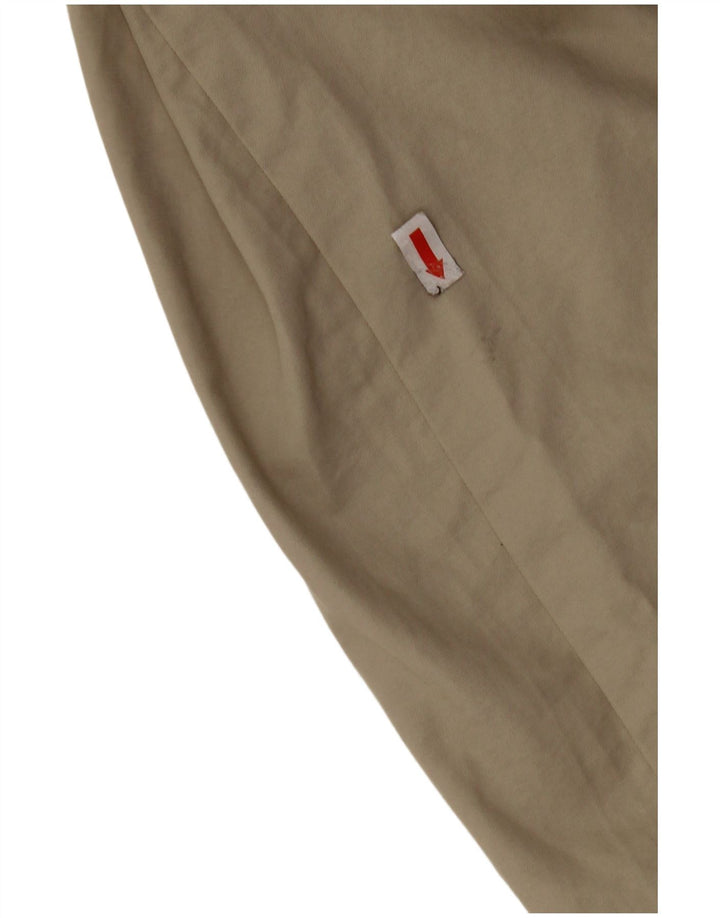 FILA Mens Bomber Jacket UK 36 Small Beige Cotton