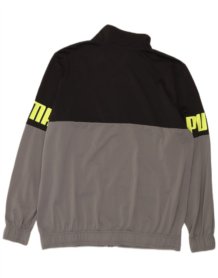 PUMA Survêtement complet graphique pour hommes, grand, noir, polyester color block