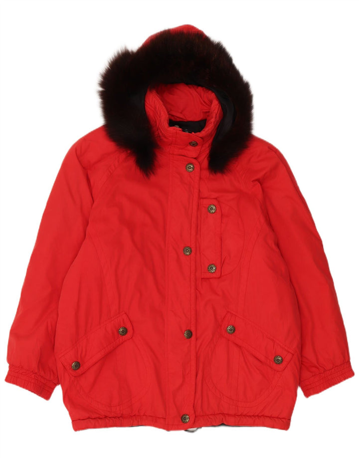 MC Ross Veste coupe-vent surdimensionnée à capuche pour femme IT 40 Small Rouge