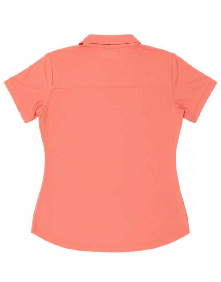 COLUMBIA Womens Polo Shirt UK 12 Medium Pink Polyester