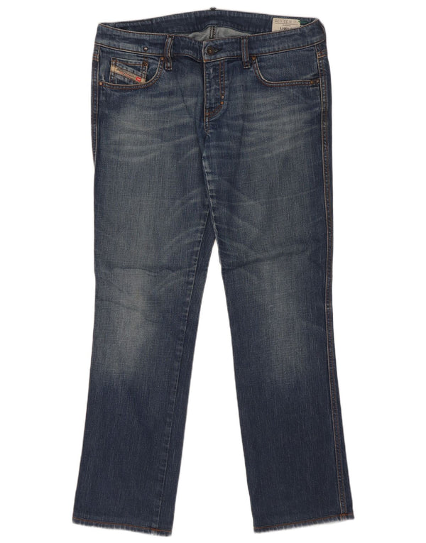 Diesel Womens Lhela Straight Jeans W32 L32 Blue Cotton
