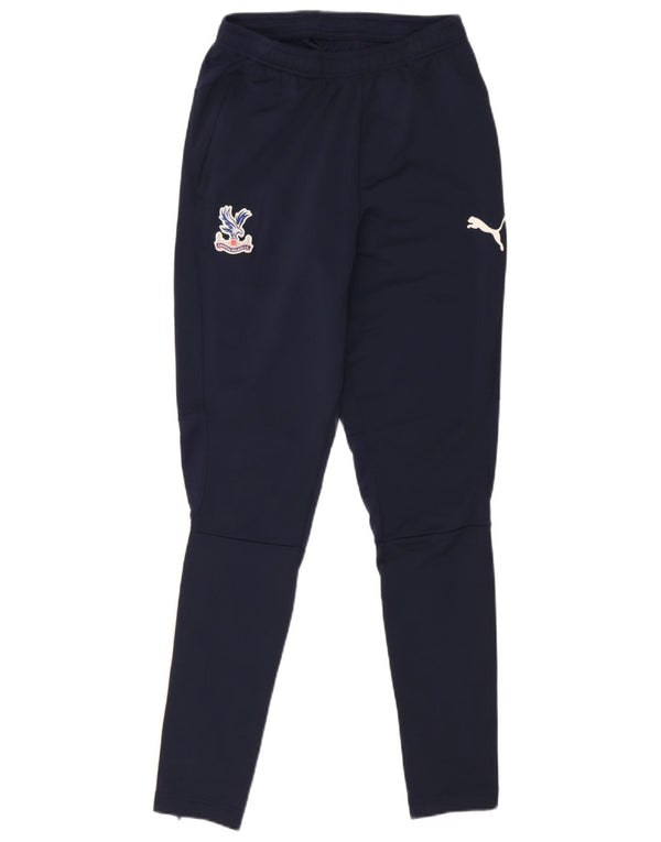 Puma Mens Crystal Palace F.C. Tracksuit Trousers Small Navy Blue Polyester