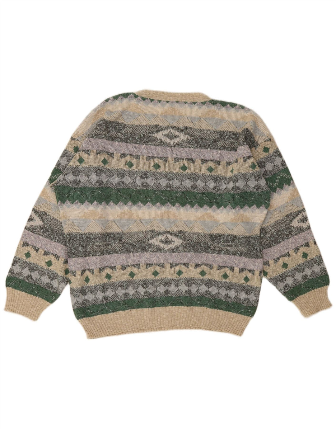 Vintage Mens Crew Neck Jumper Sweater IT 48/50 Medium Multicoloured