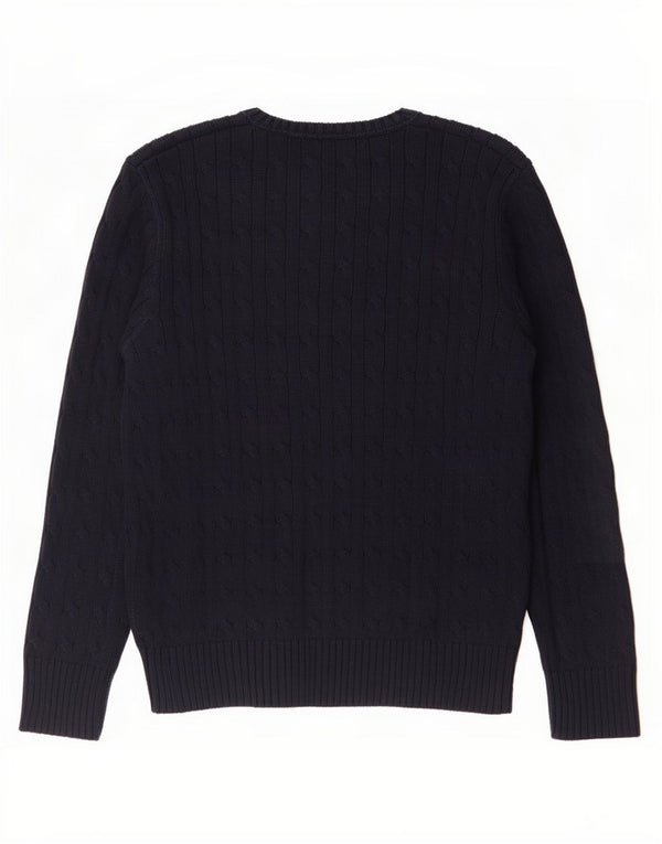 Polo Ralph Lauren Mädchen-Pullover mit U-Boot-Ausschnitt, 14–15 Jahre, Größe L, Marineblau