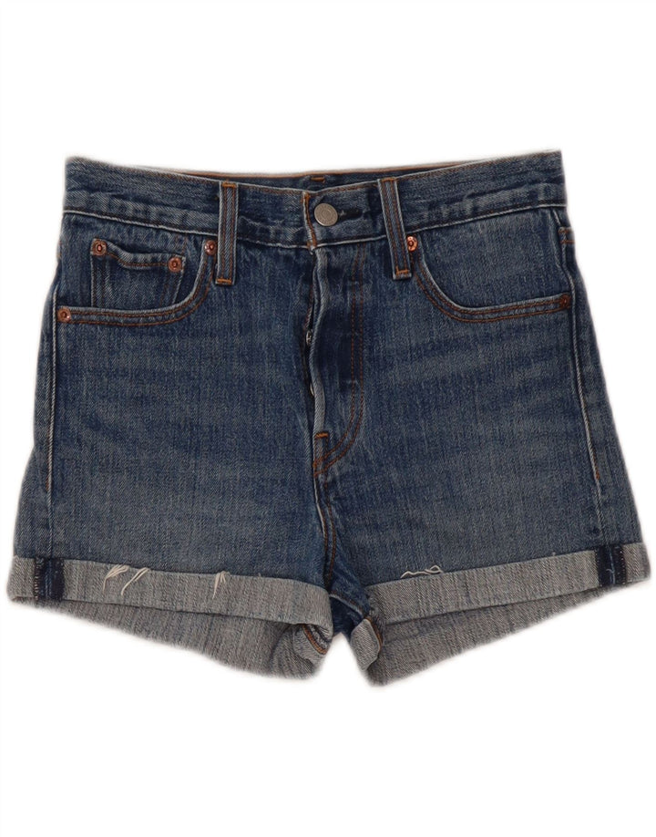 Levi's Womens Denim Shorts W26 Small Blue Cotton