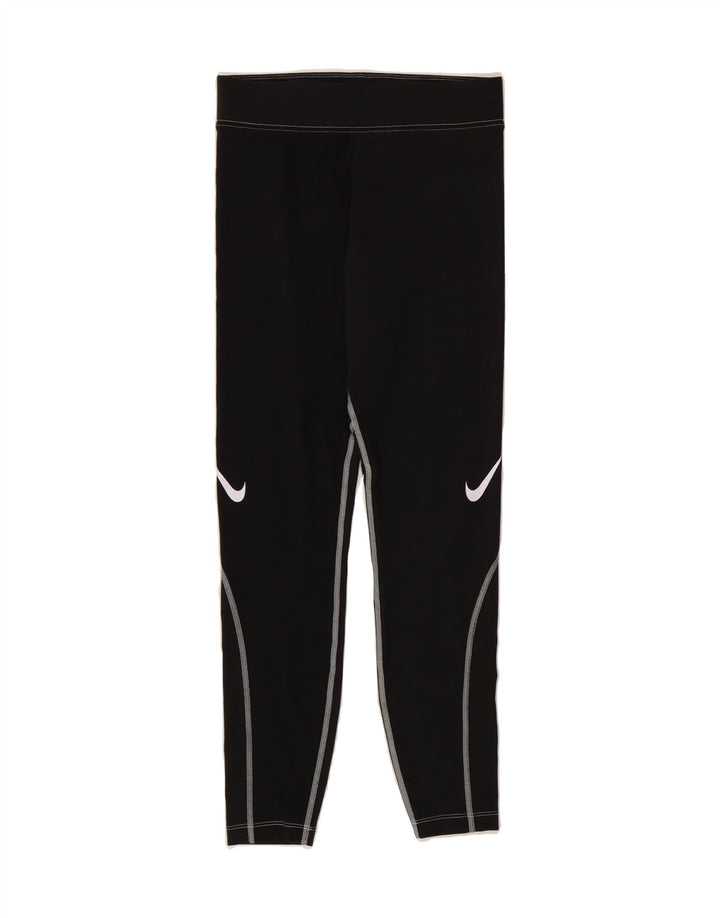NIKE Womens Leggings UK 12 Medium  Black Cotton Vintage Nike and Second-Hand Nike from Messina Hembry 