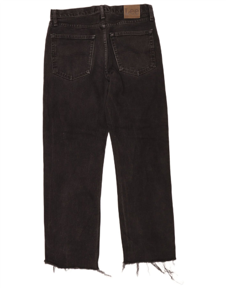 Lee Herre Regular Fit Straight Jeans W32 L30 Sort Bomuld