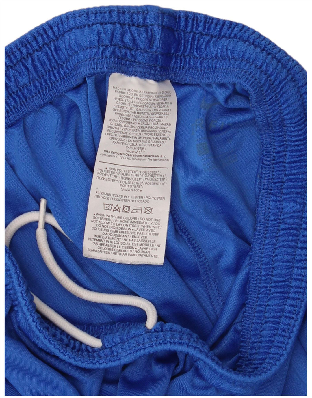 Pantaloncini sportivi Nike Dri Fit da uomo piccoli in poliestere blu