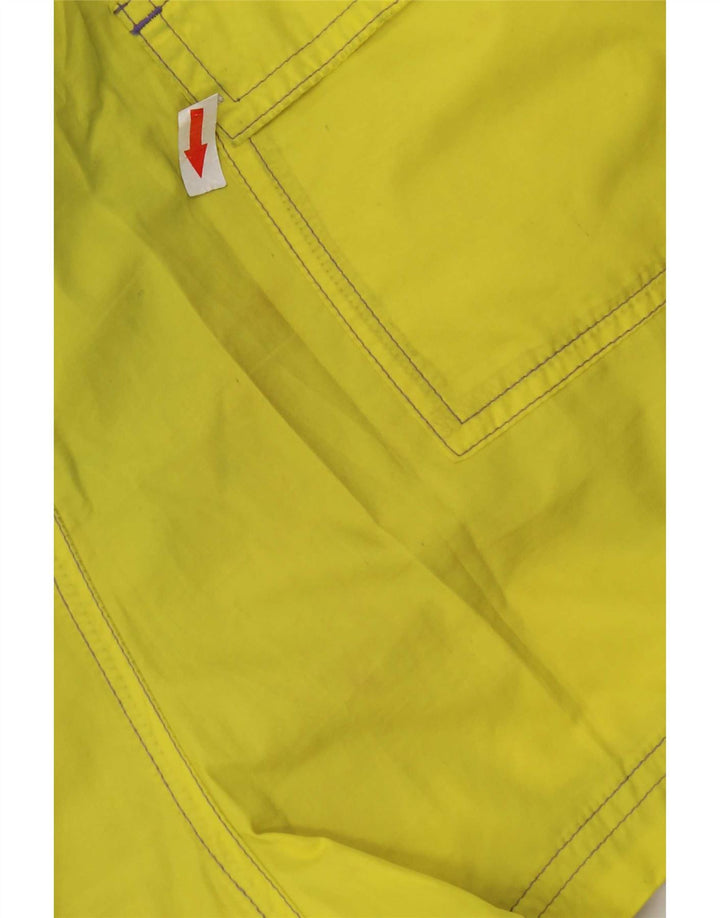 Pantaloni scurți de înot grafic Calvin Klein pentru bărbați, poliester galben mare