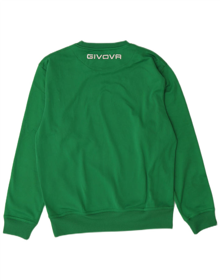 GIVOVA Mens Graphic Sweatshirt Jumper Medium Green Polyester