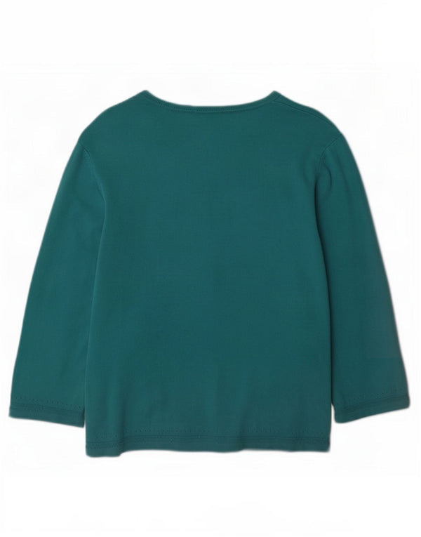 Hobbs Womens 3/4 Sleeve Cardigan Sweater UK 16 Large Blue Cotton
