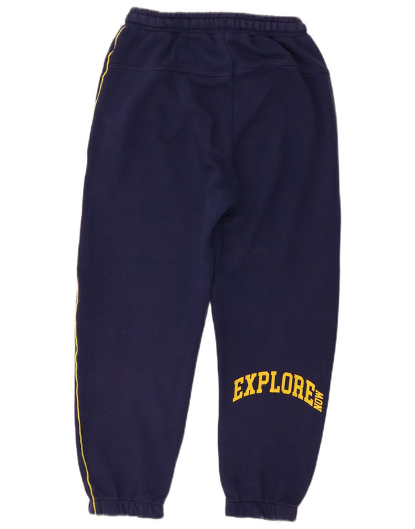 Zara Pantalon de survêtement graphique pour garçon 11-12 ans Bleu marine rayé