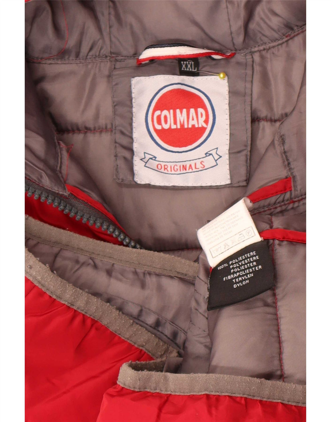 Colmar Boys Hooded Padded Jacket 15-16 Years 2XL Red Polyester
