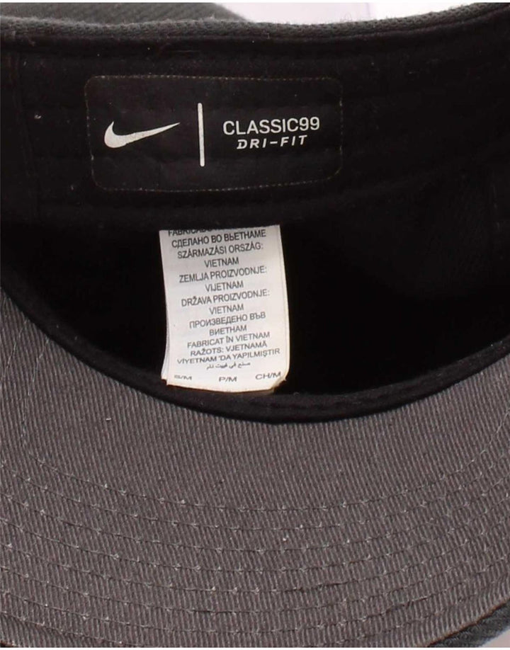 Męska czapka z daszkiem Nike Dri Fit Graphic, mała/średnia szara, z poliestru