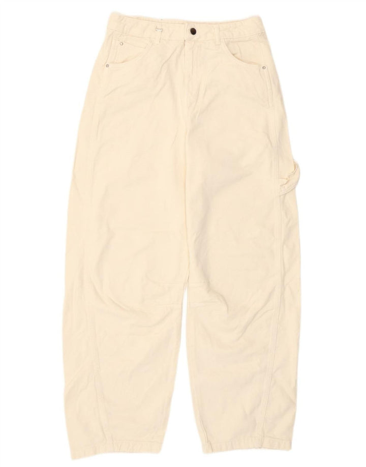 Benetton Womens Tapered Jeans W30 L29 Off White