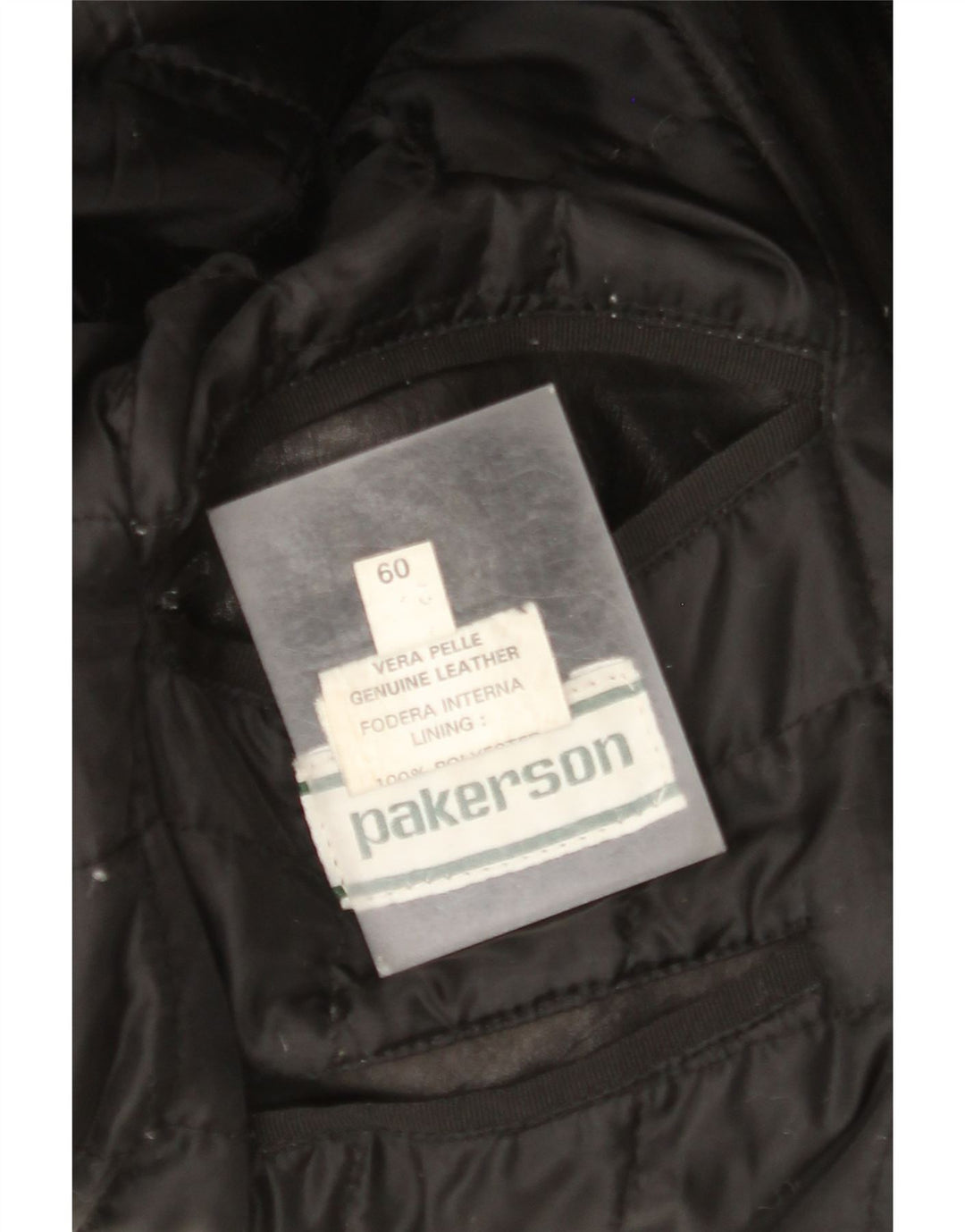 Vintage herre læderjakke UK 42 XL Sort