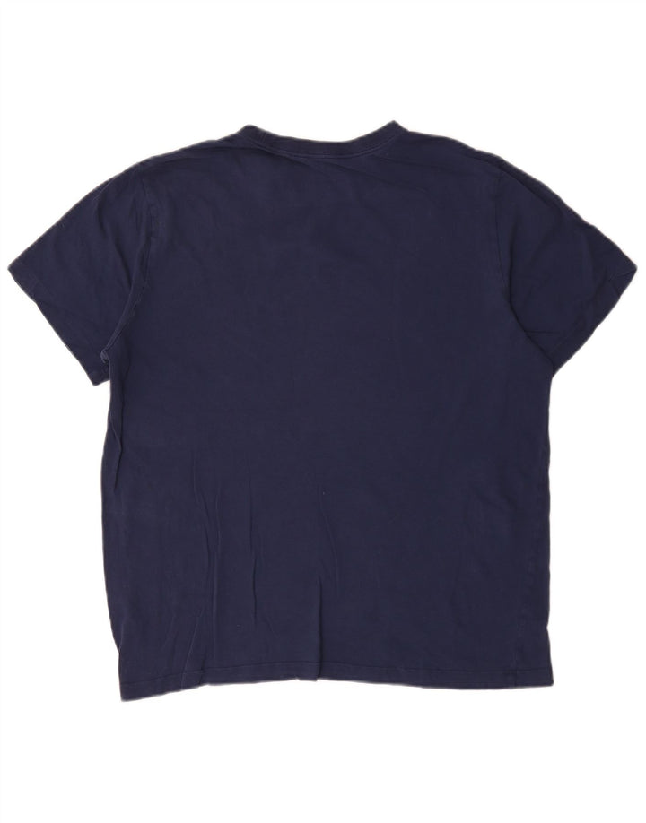 Nike Mens T-Shirt Top Large Navy Blue Cotton