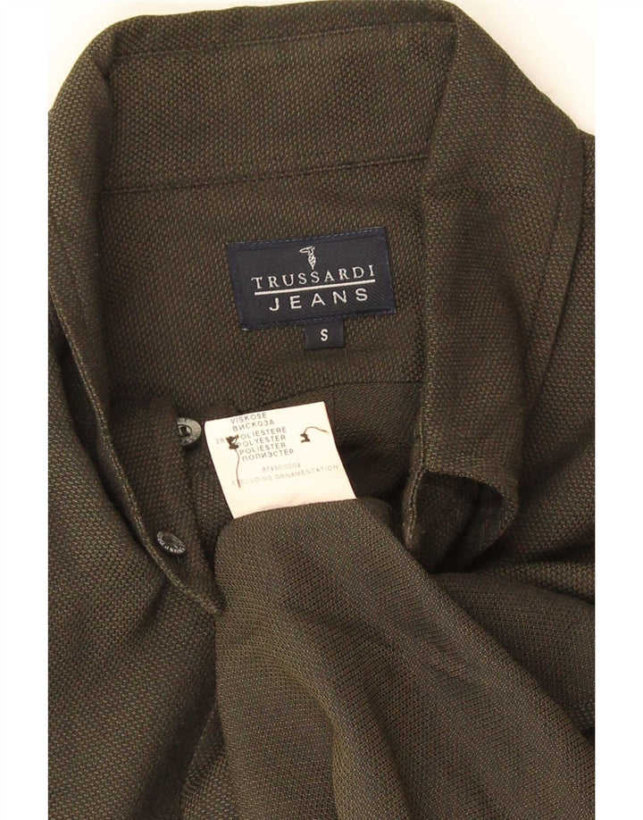 Camicia Trussardi Uomo Small Kaki Viscosa