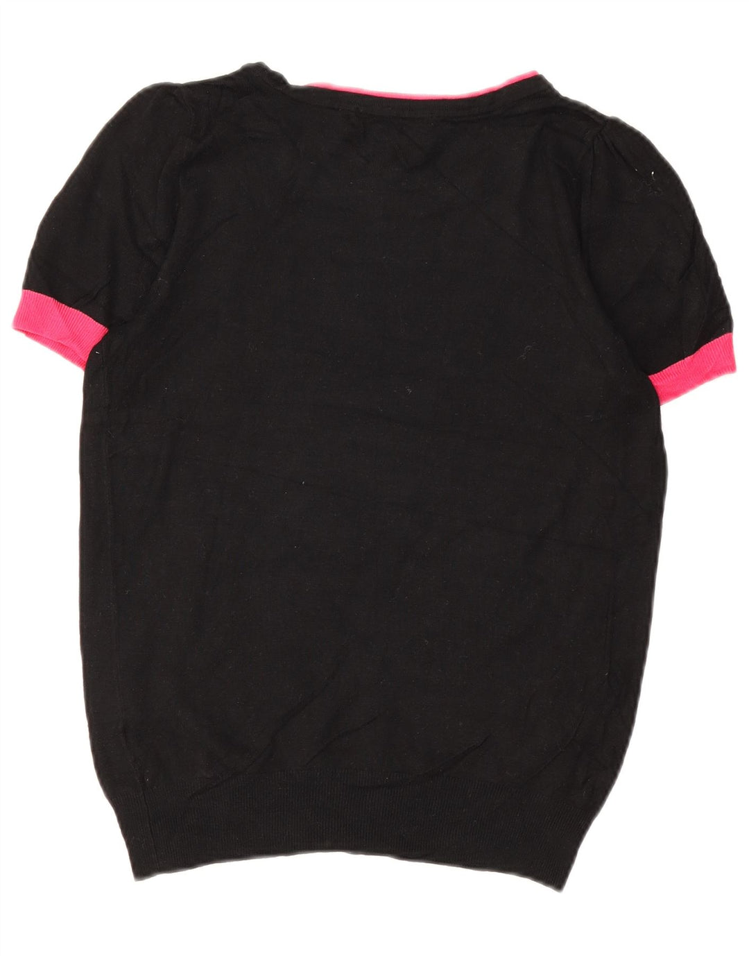 Marks & Spencer Womens Boat Neck Jumper Sweater UK 12 Medium Black