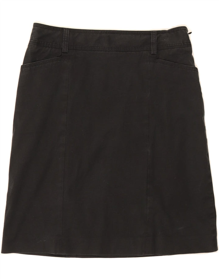J. CREW Womens A-Line Skirt US 6 Medium W30 Black Cotton Vintage J. Crew and Second-Hand J. Crew from Messina Hembry 
