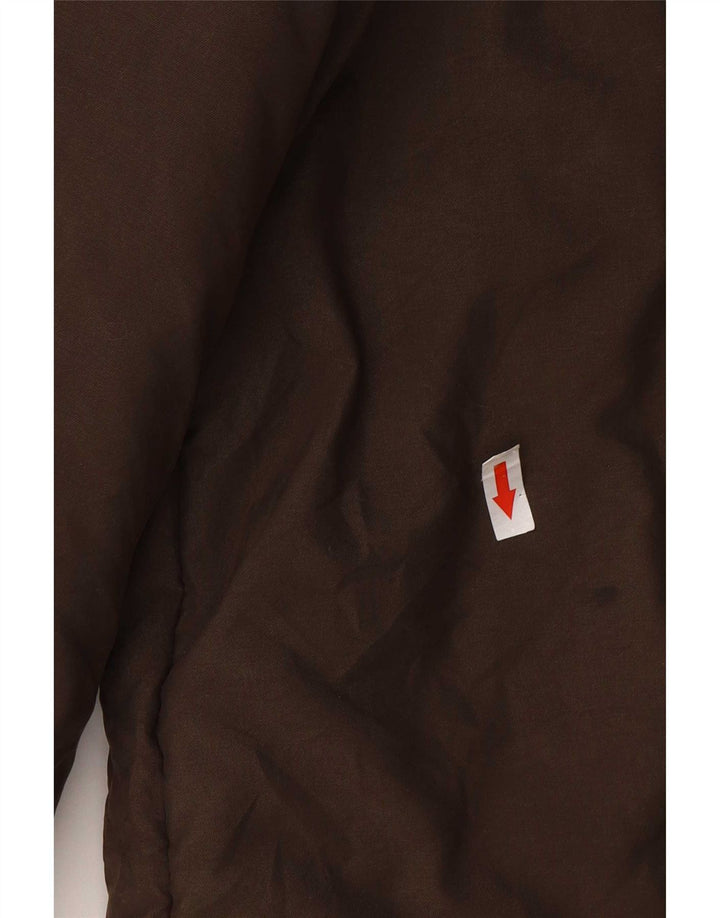 Max & Co. Womens Hooded Oversized Padded Coat UK 16 Large Brown Polyester