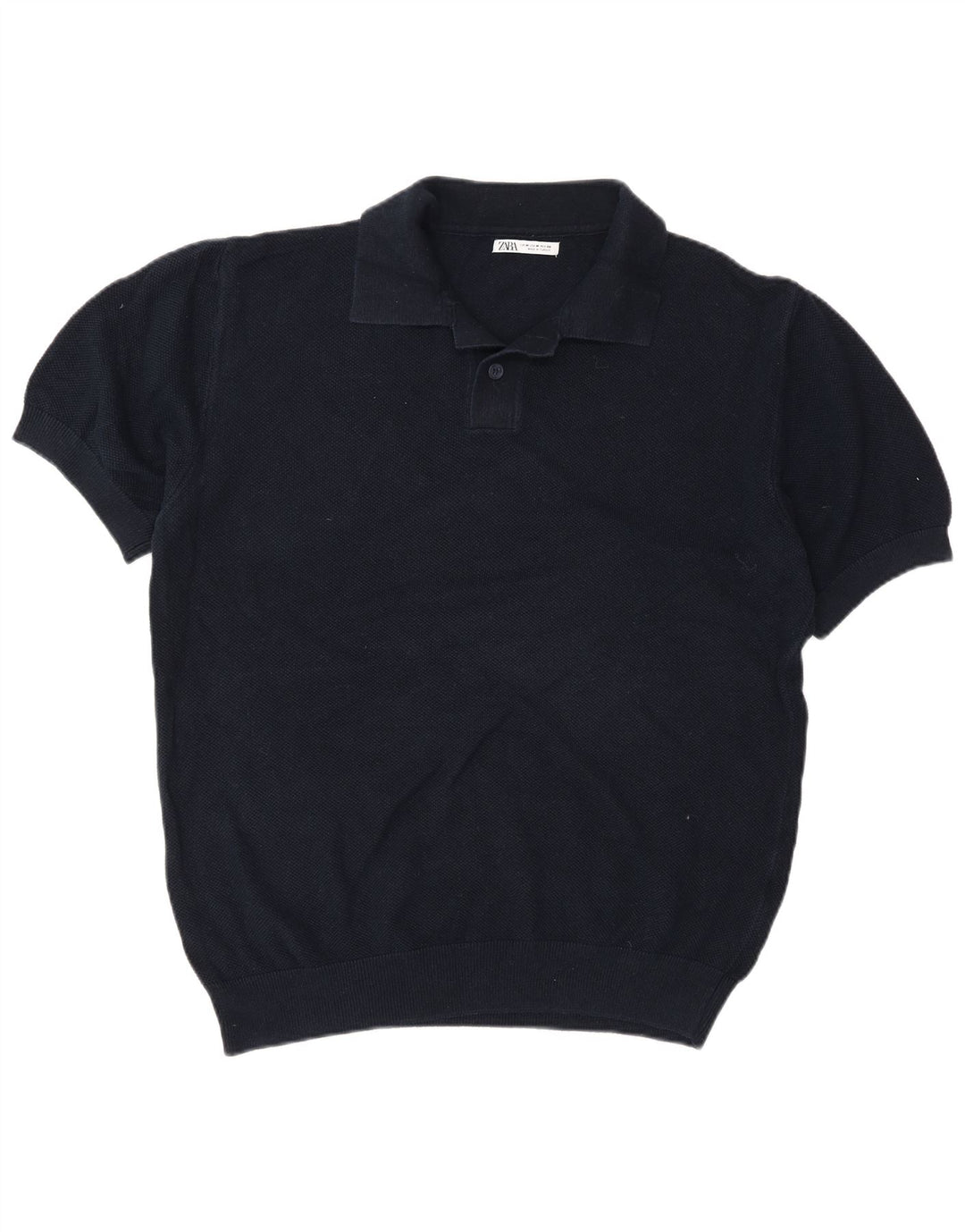 Zara herre poloshirt Medium Navy Blue