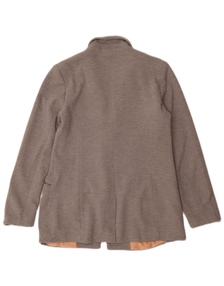 Oasis Chaqueta tipo blazer holgada con 1 botón para mujer UK 40 Small Gris Poliéster
