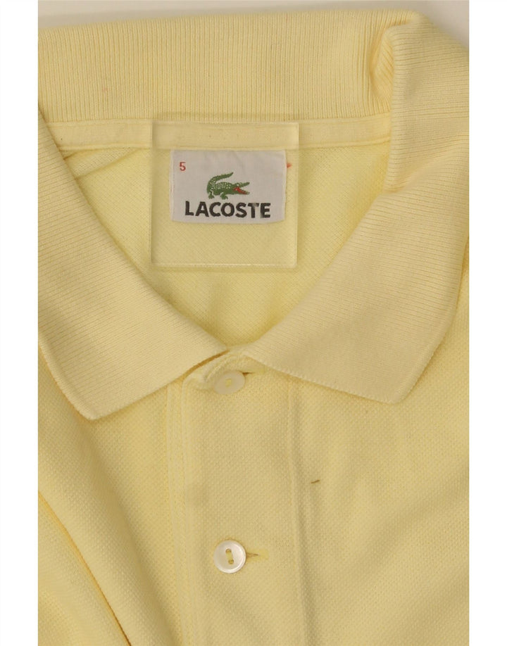 Lacoste Mens Polo Shirt Size 5 Large Yellow