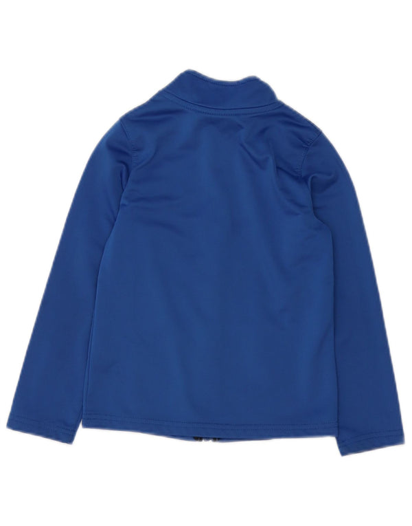 Under Armour Boys Tracksuit Top Jacket 4-5 Years Blue Polyester