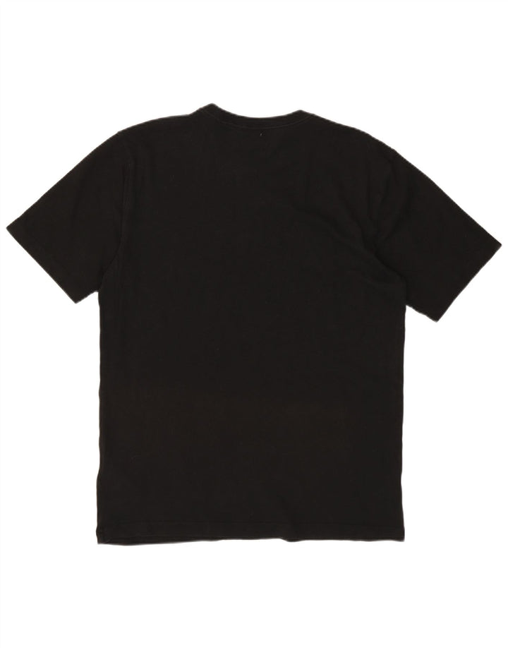 ADIDAS Mens Graphic T-Shirt Top Medium Black Cotton