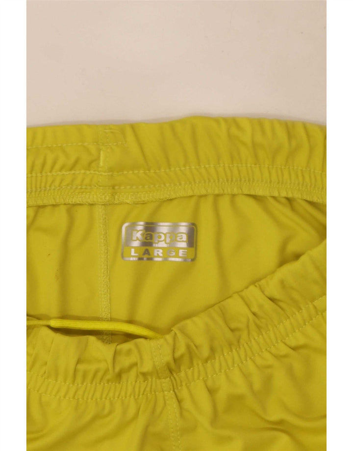 Kappa Herre grafiske sportsshorts store gule polyester