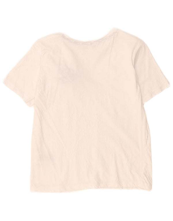 SIVIGLIA Piger Grafisk T-Shirt Top 11-12 År Hvid Bomuld