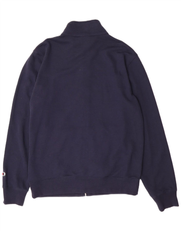 Champion Veste de Survêtement Homme Bleu Marine Moyen Coton