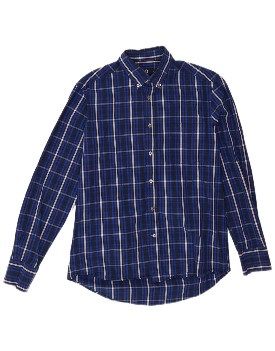 DACK'S Mens Regular Fit Shirt Small Blue Check Cotton