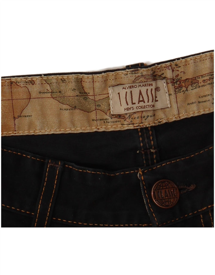 ALVIERO MARTINI Mens Straight Jeans W30 L32  Black
