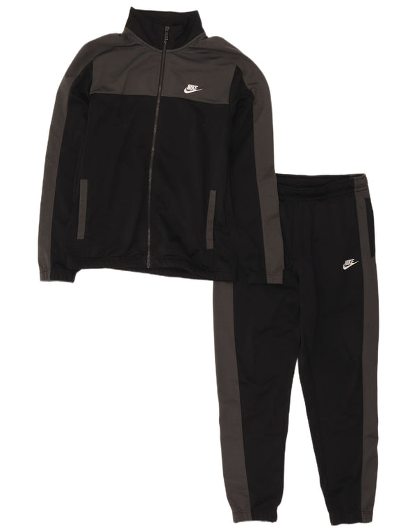 Nike Mens teljes tréningruha közepes fekete színben