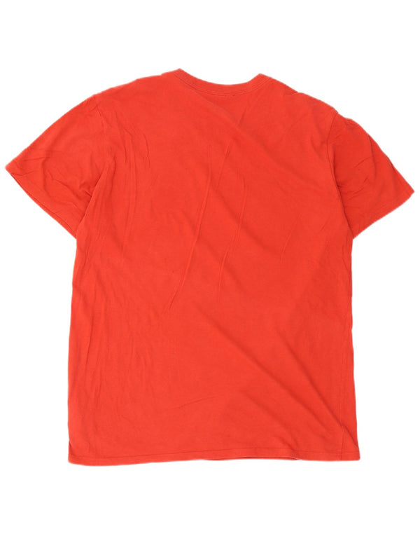 The North Face Mens Graphic T-Shirt Top Large Red Cotton