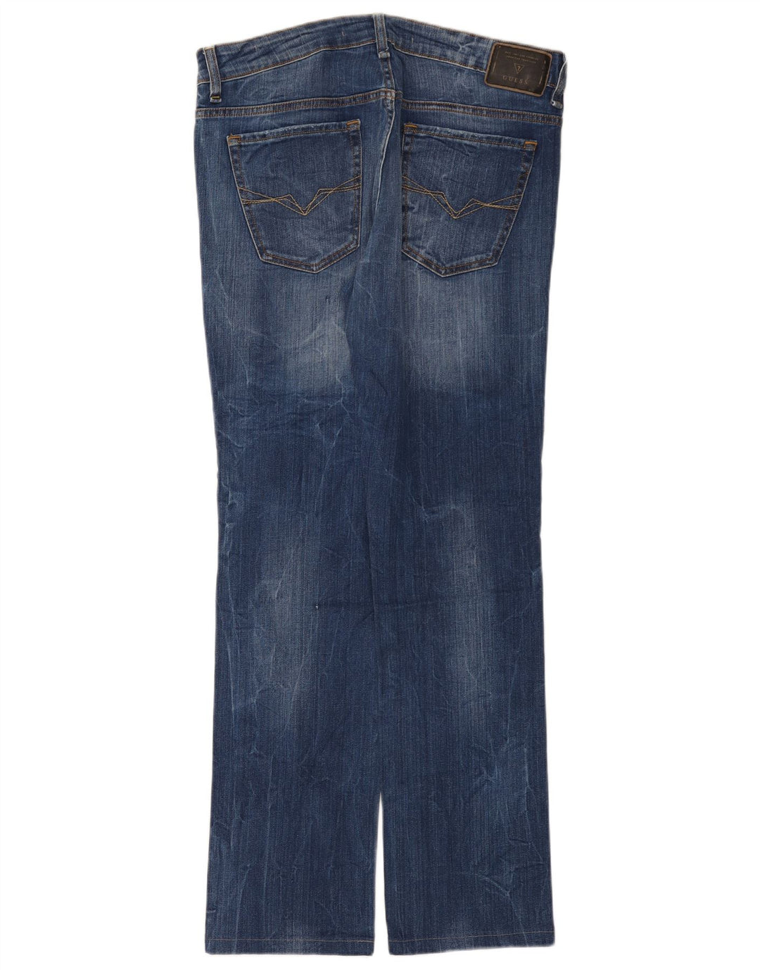 Jeans dritti da uomo Guess W34 L32 in cotone blu