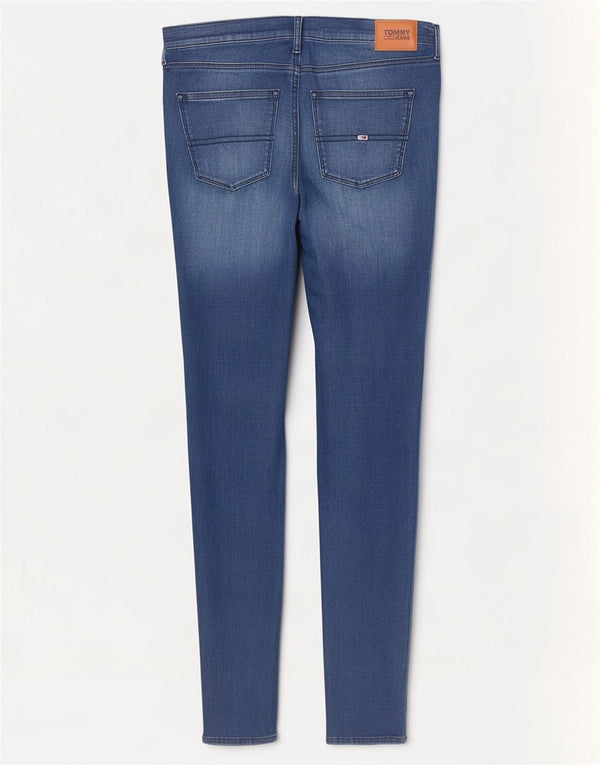 Tommy Hilfiger Dame Skinny Jeans W32 L32 Blå Bomuld