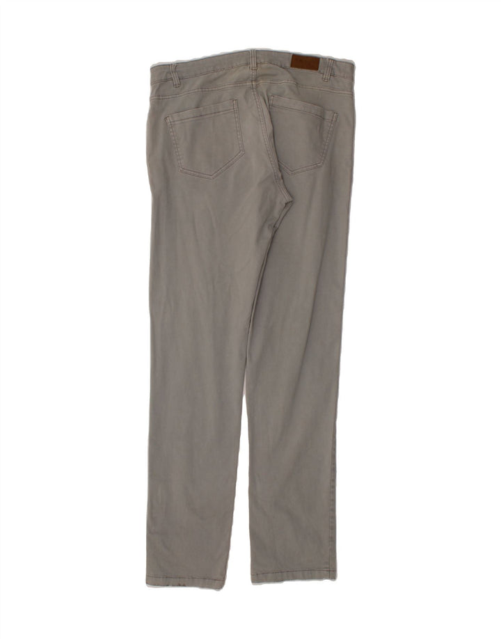 DACK'S Mens Regular Fit Casual Trousers IT 52 XL W38 L35 Grey Cotton Vintage Dack's and Second-Hand Dack's from Messina Hembry 