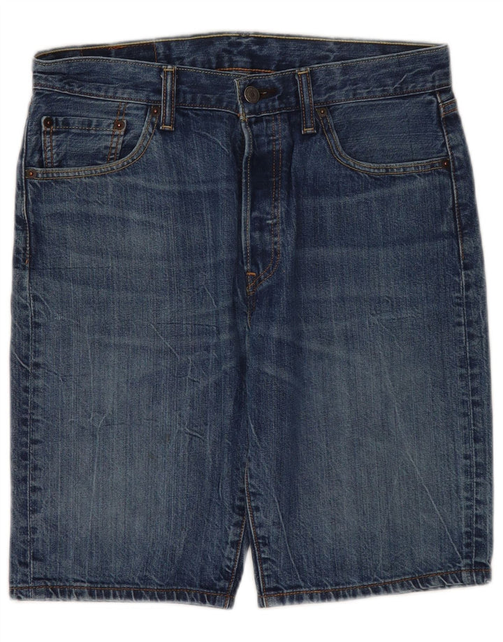 Męskie spodenki jeansowe Levi's 501 W30 Średnioniebieskie, bawełniane