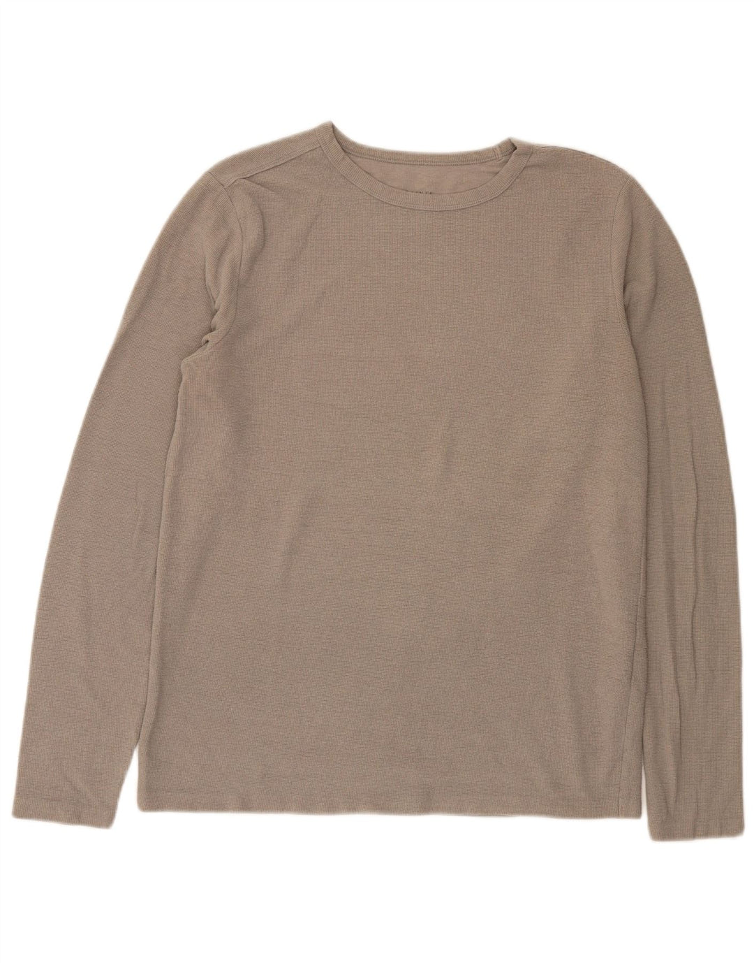 All Saints Mens Top Long Sleeve Large Grey Polyester