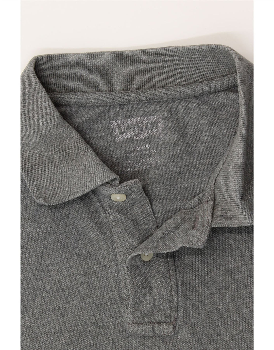 LEVI'S Mens Polo Shirt Medium Grey