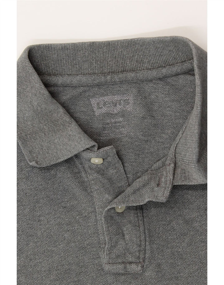 LEVI'S Mens Polo Shirt Medium Grey