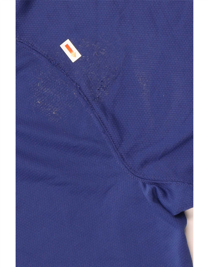 Nike Mens T-Shirt Top Large Blue Colourblock