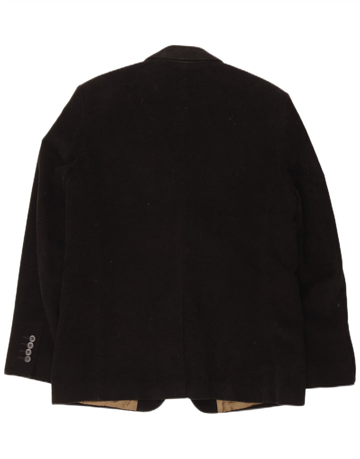 French Connection Herre 2 Button Blazer Jacket UK 42 XL Sort Bomuld