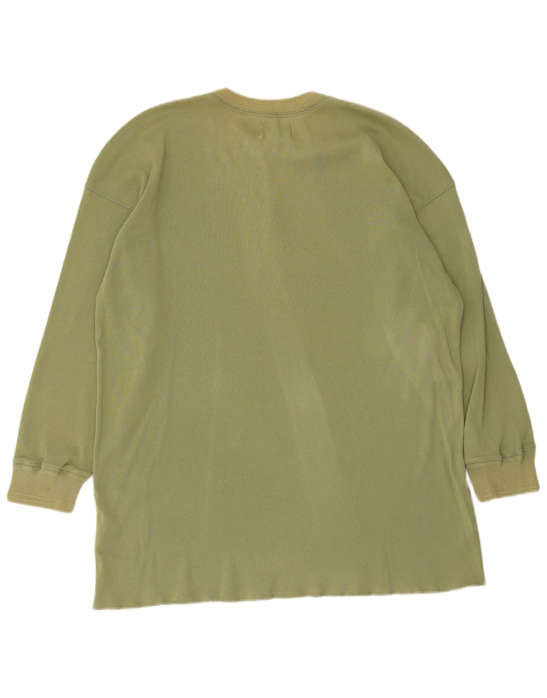 Repeat Mens Top Long Sleeve Large Khaki Cotton