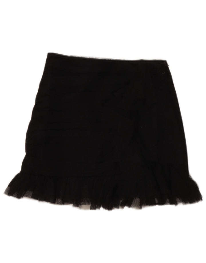 ZARA Womens Mini Skirt Small W26  Black Polyester