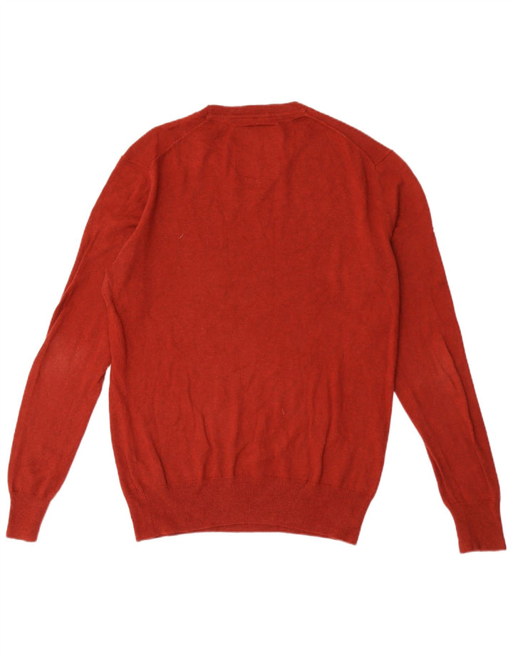 SUPERDRY Herre sweater med rund hals, medium rødbrun bomuld