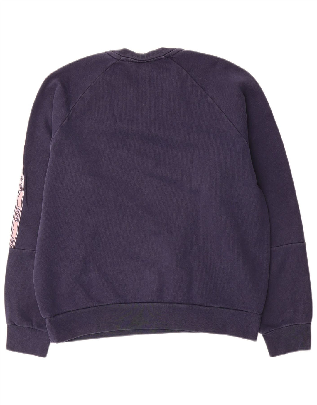 Lacoste Mens Graphic Sweatshirt Jumper Size 4 Medium Navy Blue Colourblock